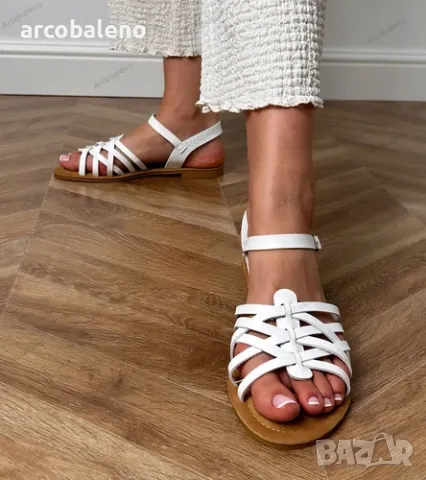 Дамски плоски плетени сандали Selvira, 2цвята , снимка 7 - Сандали - 50406628