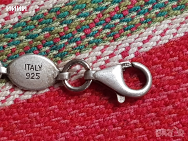Сребърна гривна верижка ITALY 