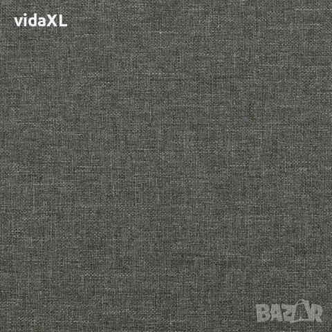 vidaXL Рамка за легло с пружини, тъмносива, 180x200 см, плат, снимка 8 - Спални и легла - 56146584