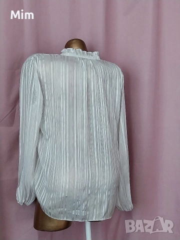 Stradivarius L Блуза с дълъг ръкав цвят екрю , снимка 5 - Блузи с дълъг ръкав и пуловери - 52658297