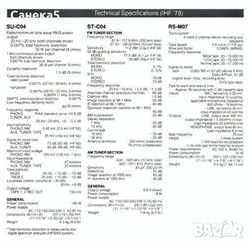 Technics SU-C04,RS-M04, снимка 3 - Декове - 40227973
