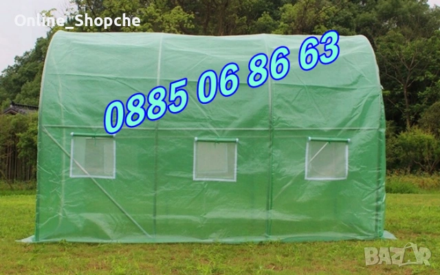 Тунелна оранжерия с размери 3х2х2 метра, оранжерия тунелна, снимка 6 - Оранжерии - 53709939