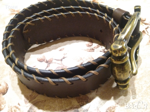 ATRIUM Оригинал Винтидж Нов Дамски Италиански Колан от Естествена Кожа 100см, снимка 12 - Колани - 52656898