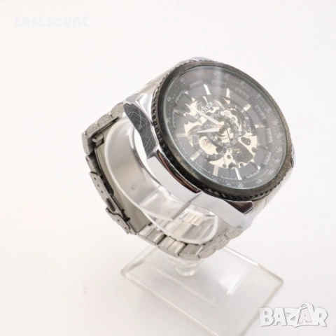 Автоматичен мъжки часовник Winner Skeleton Automatic Men’s Watch 49mm  ползван, снимка 7 - Мъжки - 53868490