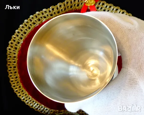 Чаша,халба от калай Жътва,200 мл., снимка 9 - Антикварни и старинни предмети - 48549247