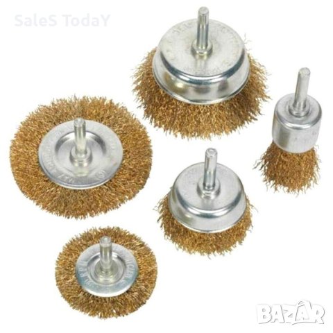 Телени четки 8бр., четка с твърд косъм от гофрирана месинг, снимка 3 - Аксесоари и консумативи - 42231332