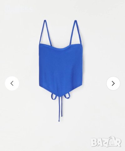 Crop top с връзки В ЧЕРНО, снимка 1