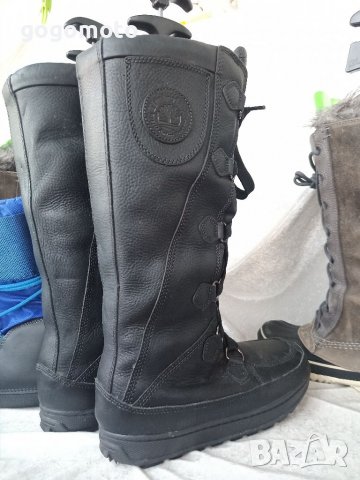 КАТО НОВИ  водоустойчиви апрески SOREL® Snow Boots original, 35 - 36 топли боти,100% естествена кожа, снимка 17 - Дамски апрески - 39618929
