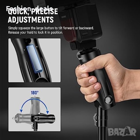 Нов NEEWER Универсален адаптер скоба за светкавица снимки Фотоапарат, снимка 4 - Чанти, стативи, аксесоари - 42405218