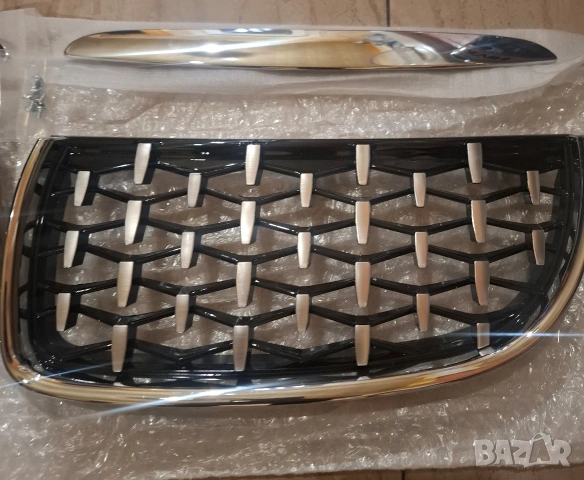 Бъбреци тип диамант BMW 3 E90 E91 диамантени грил решетки тунинг бмв, снимка 2 - Части - 53738421