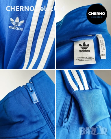 Мъжки суичър с цип ADIDAS Adicolor Classics Firebird Trefoil Track Top – размер L•M, снимка 16 - Суичъри - 53759240