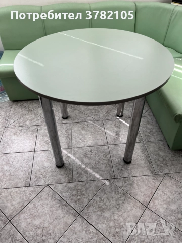 Кухненски ъгъл + кръгла кухненска маса, снимка 8 - Дивани и мека мебел - 51819662