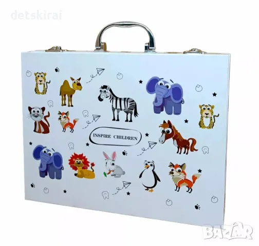 кт за оцветяване в бял куфар 68части, снимка 3 - Рисуване и оцветяване - 49592010