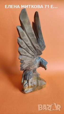 Фигура на орел дърворезба "Сделано в СССР", снимка 2 - Антикварни и старинни предмети - 53297650