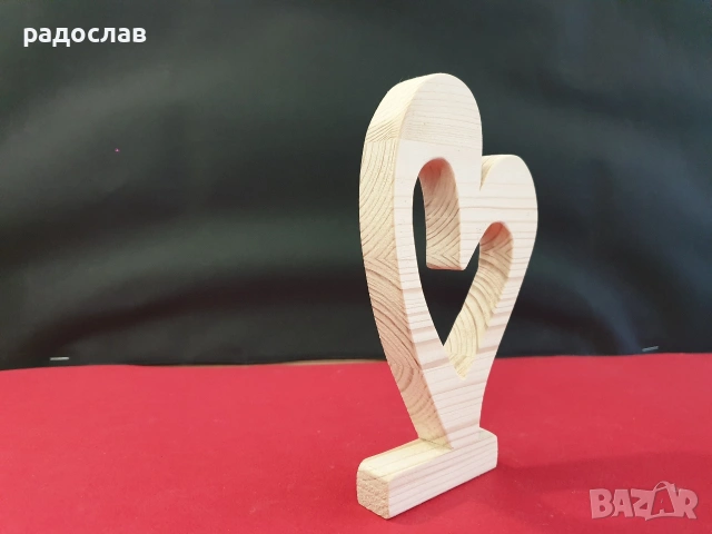 ръчно изработени дървени сърца , снимка 3 - Декорация за дома - 53579623