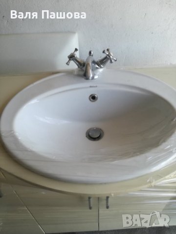 Шкаф за баня с вградена мивка и със смесител, снимка 5 - Шкафове - 42599845
