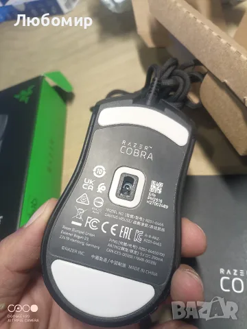 Razer Cobra гейминг мишка, черен , снимка 6 - Клавиатури и мишки - 56106579