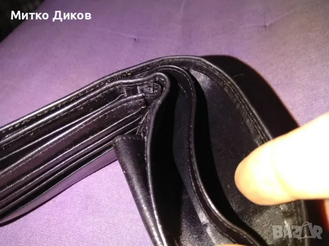 Марков портфейл Lasocki естествена кожа 120х90мм, снимка 8 - Портфейли, портмонета - 48346996