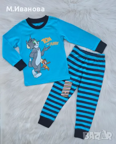 Детска пижама Том и Джери - размер 2 години , снимка 13 - Бебешки пижами - 50368599