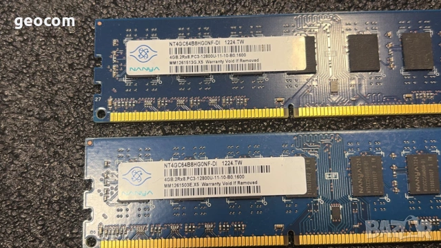8GB (2x4GB) DDR3 Nanya PC3-12800U (1600Mhz,CL-10,КИТ), снимка 2 - RAM памет - 53532779