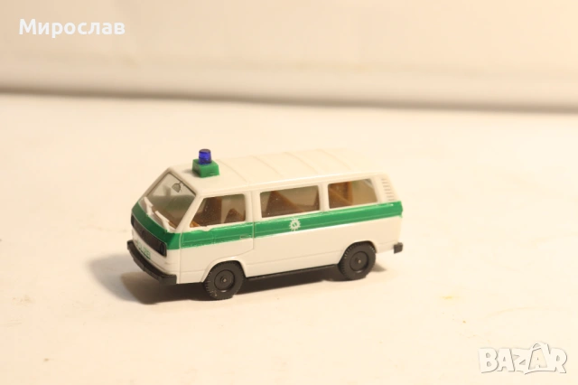 HERPA H0 1/87 VW T3 TRANSPORTER POLICE ПОЛИЦИЯ КОЛИЧКА, снимка 5 - Колекции - 53772302