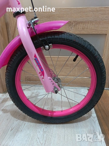 Детско колело 16 розово , снимка 4 - Велосипеди - 53790792