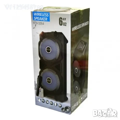 Двойна Караоке колона 2х6" с микрофон: KTX-1054, снимка 7 - Тонколони - 50786336