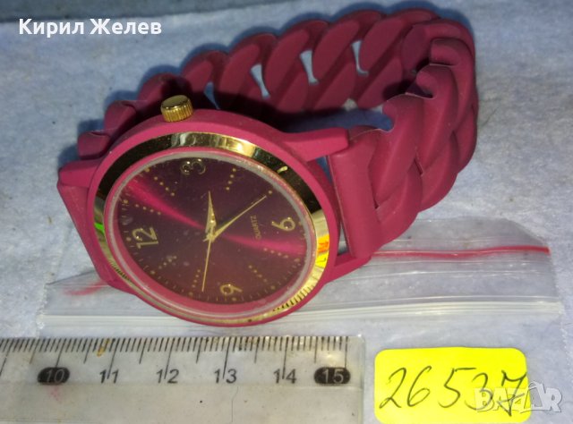 ORIFLAME QUARTZ МАРКОВ ФЕШЪН АРТ МОДЕЛ КВАРЦОВ ЧАСОВНИК ОРИФЛЕЙМ СИЛИКОНОВА КАИШКА - РАБОТЕЩ 26537, снимка 3 - Дамски - 42143375
