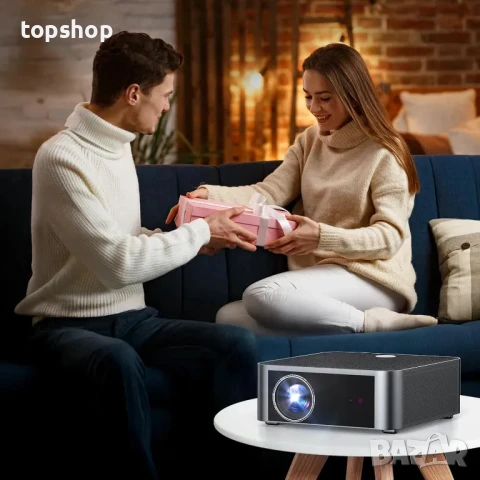НОВ, ТЕСТВАН, ПЕРФЕКТЕН 4k проектор HYTOBP Y3 с WiFi 6 и Bluetooth 5.2, 800 ANSI Native 1080P..., снимка 8 - Плейъри, домашно кино, прожектори - 50555954