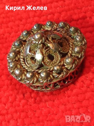 СТАРИНЕН ЕЛЕМЕНТ от ВЪЗРОЖДЕНСКИ ФИЛИГРАНЕН СРЕБЪРЕН ПРЪСТЕН МАЙСТОРСКА КУЮМДЖИЙСКА ИЗРАБОТКА 13906