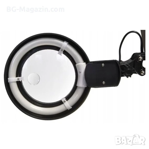 Мощна настолна лупа с лед осветление за четене шиене гоблени бродерия LED козметик евтина маникюр, снимка 5 - Други инструменти - 50920994