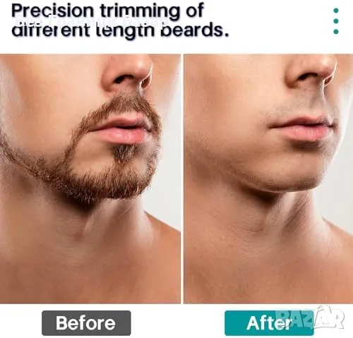 Нов Тример за брада и тяло – 20 степени, LED дисплей, прецизен нож мъже, снимка 5 - Тримери - 49661743