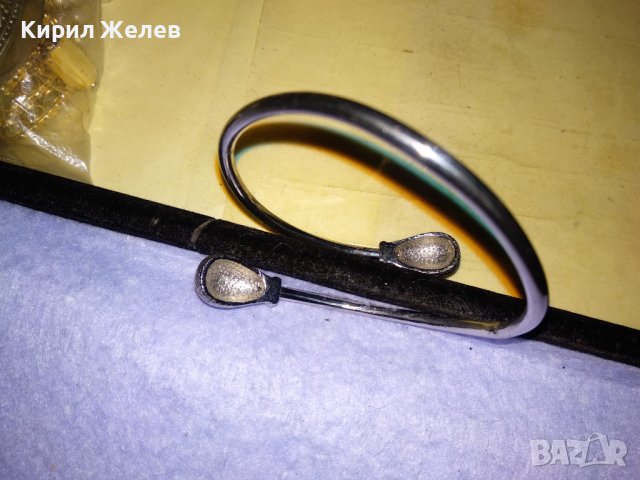 СТИЛНА МЕДНА НИКЕЛИРАНА СРЕБРИСТА РЕТРО СТИЛ ГРИВНИЧКА Тип ТОРКВА 6839, снимка 6 - Гривни - 41281158