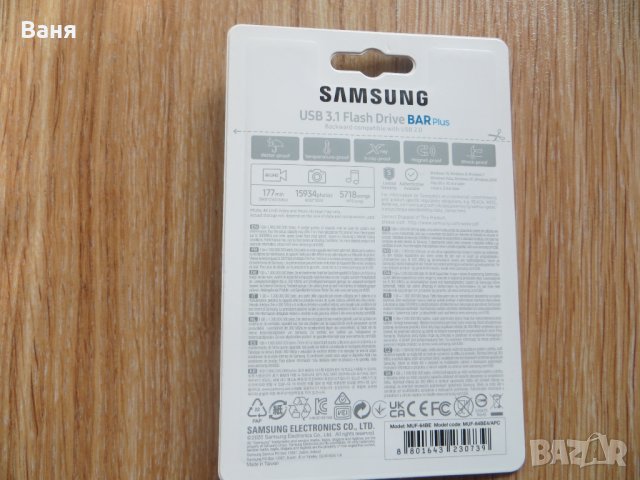 Флашка Samsung 64 Gb USB 3.1, снимка 2 - Други - 40084714