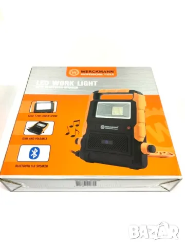 WERCKMANN LED прожектор работна светлина с BLUETOOTH високоговорител, снимка 2 - Други инструменти - 50256289
