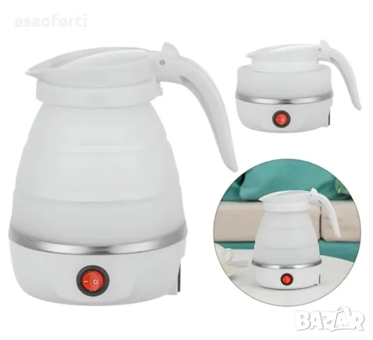 Сгъваема електрическа кана за пътуване, снимка 13 - Аксесоари за кухня - 49499371