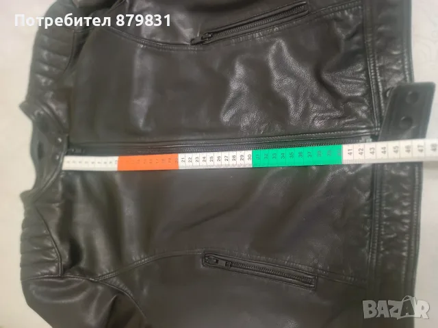  Дамско яке от ЕСТЕСТВЕНА КОЖА / Черно кожено яке, размер M, снимка 8 - Якета - 56241394