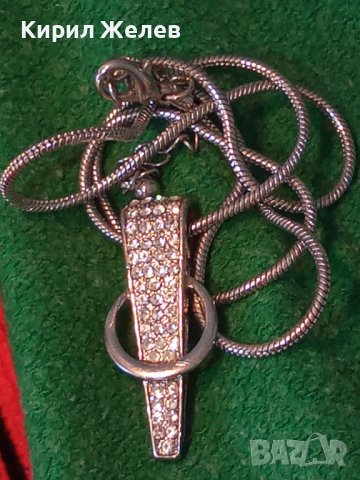 ПОСРЕБРЕН АРТ КРИСТАЛЕН ФИТ НЕЖЕН МЕДАЛЬОН КОЛИЕ 16441, снимка 10 - Колиета, медальони, синджири - 35232258