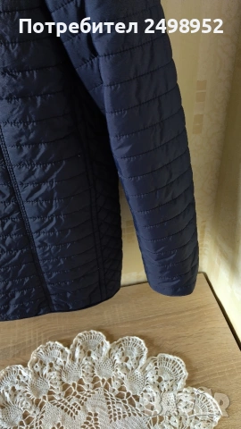 Дамско преходно яке, Размер 3XL. Тъмно син цвят, снимка 5 - Якета - 53678005