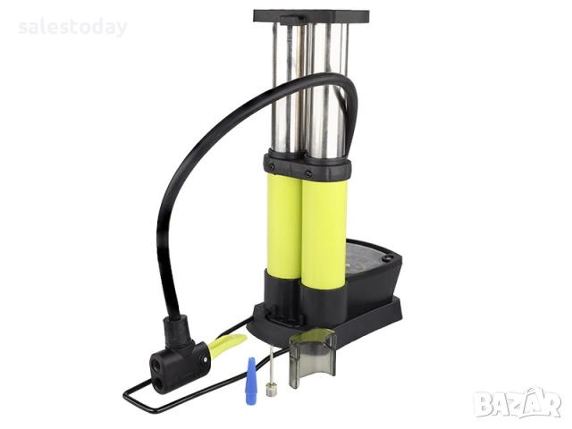 Помпа за гуми, Крачна, Двубутална, 10 BAR / 140 PS, снимка 5 - Аксесоари и консумативи - 51742216