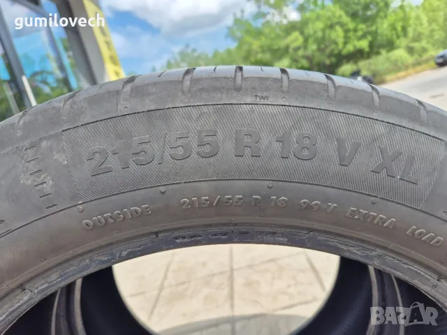2бр.летни гуми 215/55/18 99V XL Continental ContiEcoContact 5, снимка 7 - Гуми и джанти - 50264118