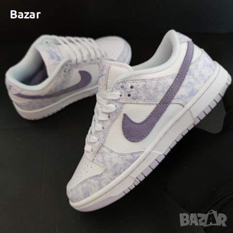 Nike Dunk Purple Aura Lavender White Нови Оригинални Дамски Обувки Маратонки Размер 37 37.5 Номер , снимка 12 - Маратонки - 41087949