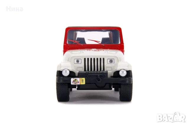 Jada джип - кола Джурасик Парк Jeep Wrangler, мащаб 1:32 🦕🦖, снимка 6 - Коли, камиони, мотори, писти - 47601736