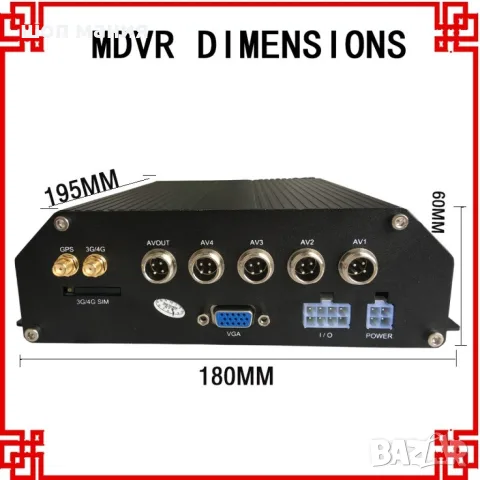 4G MDVR Видеорегистратор за автобус и камион AC63, снимка 3 - Аксесоари и консумативи - 55993827