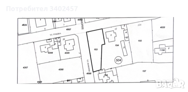 ПАРЦЕЛ 610 м² в регулация, ток и вода на улицата, 5 км от плажа, снимка 4 - Парцели - 51858391