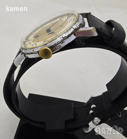 Винтидж съветски часовник ЗИМ - 15 бижута - ръчно навиване - СССР - нова кожена каишка, снимка 6 - Антикварни и старинни предмети - 53659352