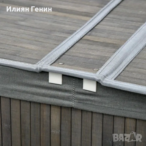 Кош за пране HOMCOM 100 литра с капак, снимка 3 - Кутии за съхранение - 53613887