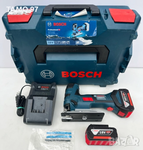 BOSCH GST 18V-Li S - Aкумулаторен прободен трион 2x18V 4.0Ah неразличим от нов!