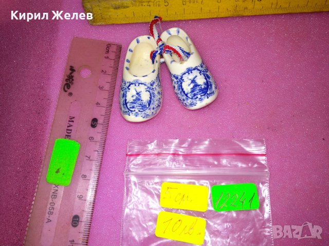 МИНИАТЮРНИ ХОЛАНДСКИ ПОРЦЕЛАНОВИ ОБУВЧИЦИ САБО РЪЧНА ИЗРАБОТКА МАРКИРОВКА СУВЕНИР НИДЕРЛАНДИЯ 12241, снимка 7 - Колекции - 44184689