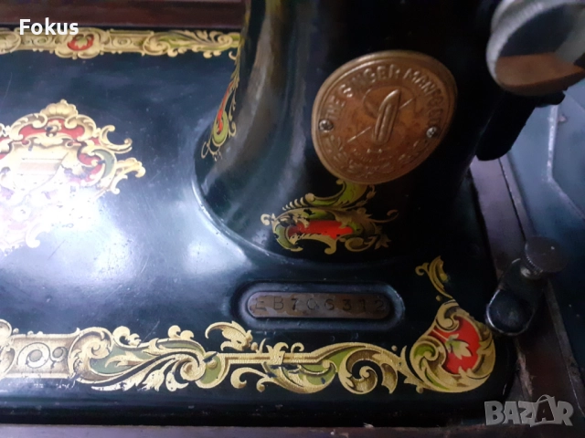 Стара шевна машина Сингер Singer в уникално състояние, снимка 3 - Антикварни и старинни предмети - 51748462